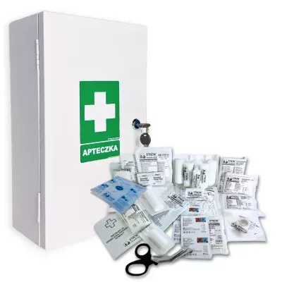 Apteczka metalowa 40 z wkładem DIN13157