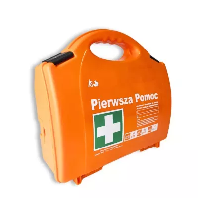 Apteczka walizkowa pomarańczowa mała AP-10 DIN13164 SUPER PLUS