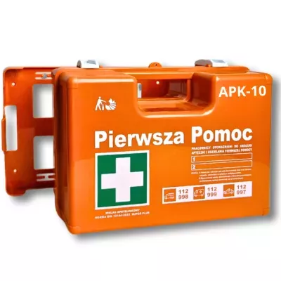 Apteczka walizkowa pomarańczowa mała APK-10 DIN13164 SUPER PLUS