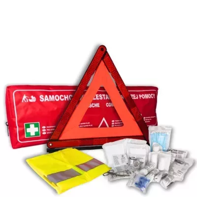 Apteczny samochodowy zestaw pierwszej pomocy SUPER BAG DIN13164 SUPER PLUS