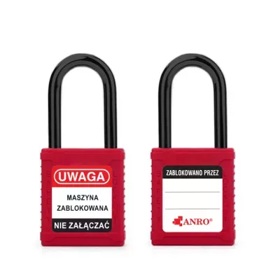 Kłódka E dielektryczna czerwona