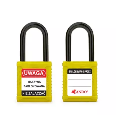 Kłódka E dielektryczna żółta