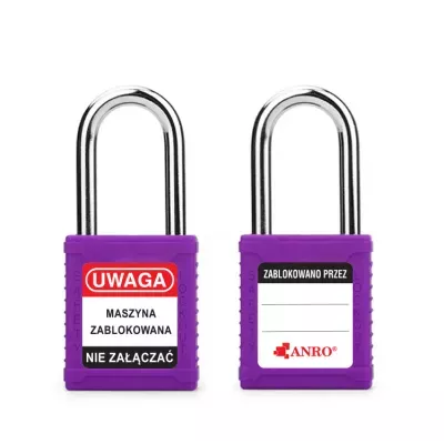 Kłódka lockout bezpieczna fioletowa RK