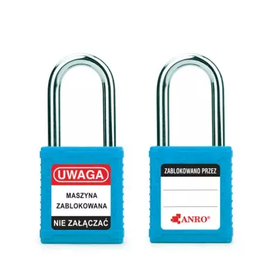 Kłódka lockout bezpieczna niebieska RK
