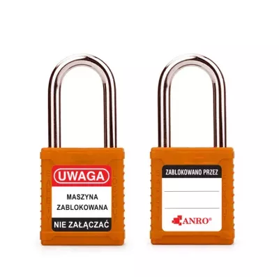 Kłódka lockout bezpieczna pomarańczowa RK