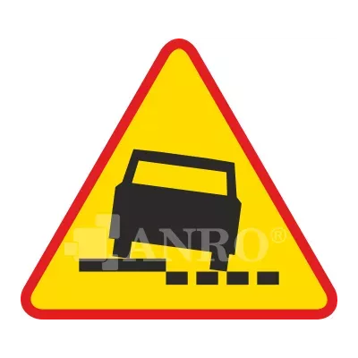 Znak drogowy A-31 Niebezpieczne pobocze 