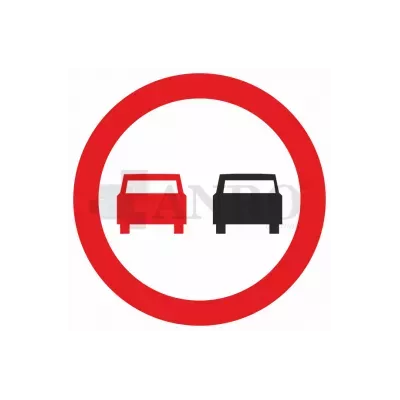 Znak drogowy B-25 Zakaz wyprzedzania