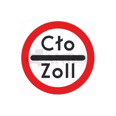Znak drogowy B-32 Stój kontrola celna