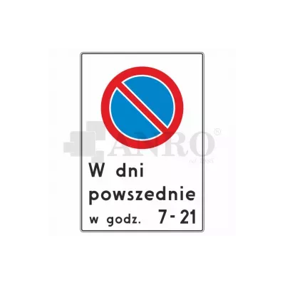 Znak drogowy B-39 Strefa ograniczonego postoju