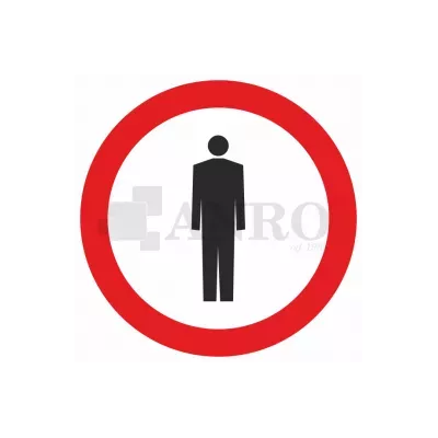 Znak drogowy B-41 Zakaz ruchcu pieszych
