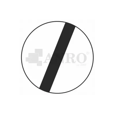 Znak drogowy B-42 Koniec zakazów