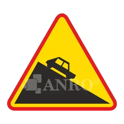 Znak drogowy A-22 Niebezpieczny zjazd 