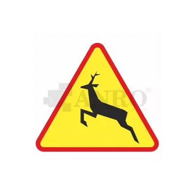 Znak drogowy A-18b Zwierzęta dzikie 